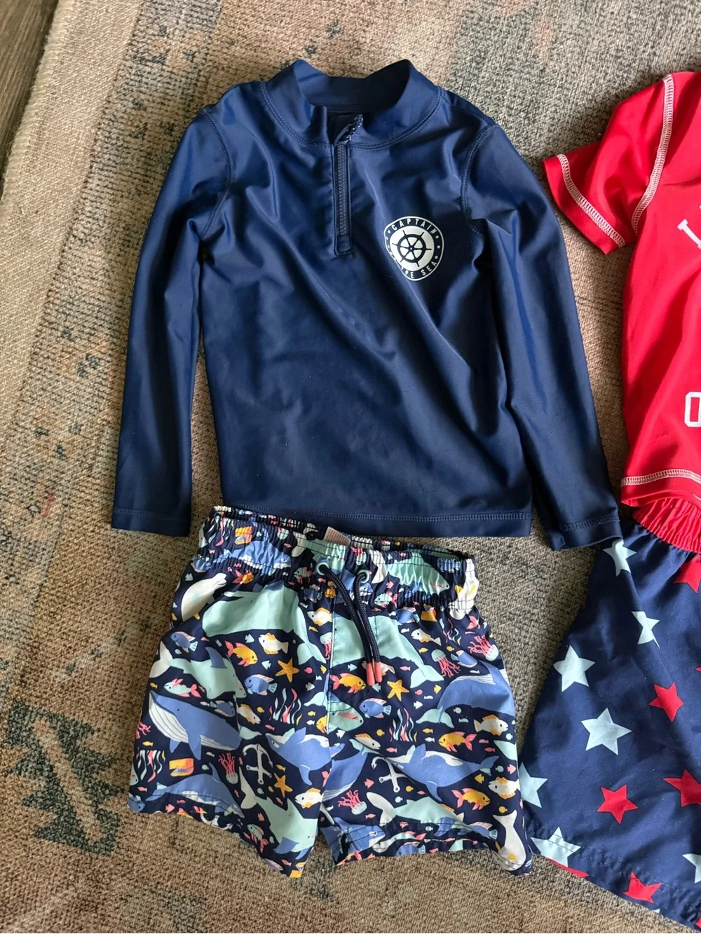 5 Toddler Boy Swimsuits - Size 2T